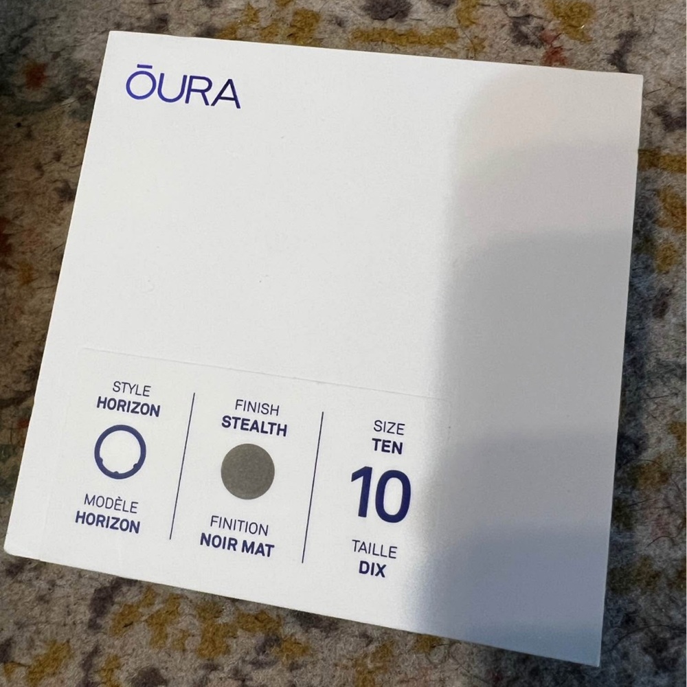 Oura Horizon Ring - Stealth Finish